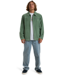 The Billabong Mens Bad Dog Cord Jacket in Moss