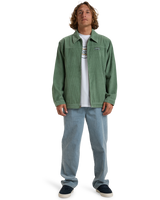 The Billabong Mens Bad Dog Cord Jacket in Moss