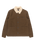 The Billabong Mens Chore Sherpa Jacket in Dark Cedar