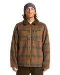 The Billabong Mens Hills Sherpa Jacket in Otter