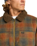 The Billabong Mens Hills Sherpa Jacket in Otter