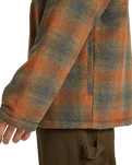 The Billabong Mens Hills Sherpa Jacket in Otter