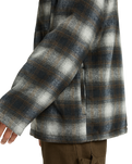 The Billabong Mens Hills Sherpa Jacket in Raven