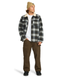 The Billabong Mens Hills Sherpa Jacket in Raven