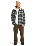 The Billabong Mens Hills Sherpa Jacket in Raven