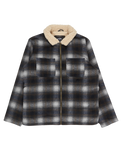 The Billabong Mens Hills Sherpa Jacket in Raven