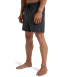 The Billabong Mens Every Other Day Layback Volley Shorts in Black