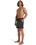 The Billabong Mens Every Other Day Layback Volley Shorts in Black