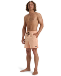 The Billabong Mens Every Other Day Layback Volley Shorts in Peach