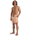 The Billabong Mens Every Other Day Layback Volley Shorts in Peach