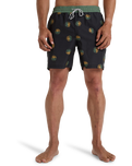 The Billabong Mens Sundays LB Volley Shorts in Black