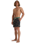 The Billabong Mens Sundays LB Volley Shorts in Black