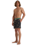 The Billabong Mens Sundays LB Volley Shorts in Black