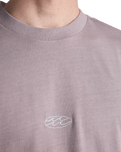 Wave T-Shirt in Purple Ash