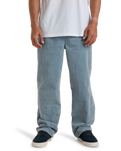 The Billabong Mens Larry Cord Trousers in Washed Blue