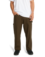 The Billabong Mens Bad Dog Workwear Trousers in Dark Cedar