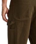 The Billabong Mens Bad Dog Workwear Trousers in Dark Cedar