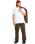 The Billabong Mens Bad Dog Workwear Trousers in Dark Cedar