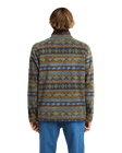The Billabong Mens Adventure Division Boundary Mock Neck 1/2 Zip Fleece Jacket in Raven