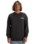 The Billabong Mens Foundation Crew Sweatshirt in Raven