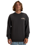 The Billabong Mens Foundation Crew Sweatshirt in Raven