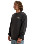The Billabong Mens Foundation Crew Sweatshirt in Raven