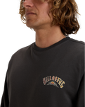 The Billabong Mens Foundation Crew Sweatshirt in Raven