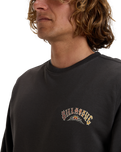 The Billabong Mens Foundation Crew Sweatshirt in Raven