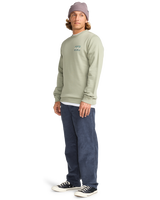 The Billabong Mens Foundation Sweatshirt in Grey Green