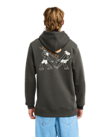 The Billabong Mens Droppin Hoodie in Raven