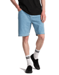 Big Denim Walkshorts in Bleach Wash