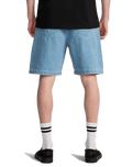 Big Denim Walkshorts in Bleach Wash