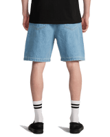 Big Denim Walkshorts in Bleach Wash