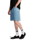 Big Denim Walkshorts in Bleach Wash