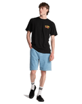 Big Denim Walkshorts in Bleach Wash