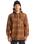 The Billabong Mens Furnace Flannel Hoodie Shirt in Dark Cedar