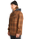 The Billabong Mens Furnace Flannel Hoodie Shirt in Dark Cedar
