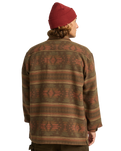 The Billabong Mens Offshore Jacquard Flannel Shirt in Dark Cedar