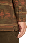 The Billabong Mens Offshore Jacquard Flannel Shirt in Dark Cedar