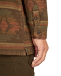 The Billabong Mens Offshore Jacquard Flannel Shirt in Dark Cedar