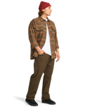 The Billabong Mens Offshore Jacquard Flannel Shirt in Dark Cedar