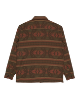 The Billabong Mens Offshore Jacquard Flannel Shirt in Dark Cedar