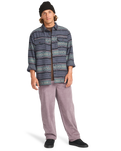 The Billabong Mens Offshore Jacquard Flannel Shirt in Ombre Blue