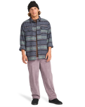 The Billabong Mens Offshore Jacquard Flannel Shirt in Ombre Blue