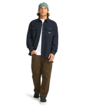 The Billabong Mens Del Mar Flannel Shirt in Dark Navy