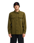 The Billabong Mens Del Mar Flannel Shirt in Winter Moss