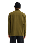The Billabong Mens Del Mar Flannel Shirt in Winter Moss