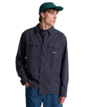 Del Mar Flannel Shirt in Charcoal Grey