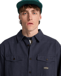Del Mar Flannel Shirt in Charcoal Grey