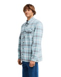 The Billabong Mens Offshore Lined Shirt in Blue Surf